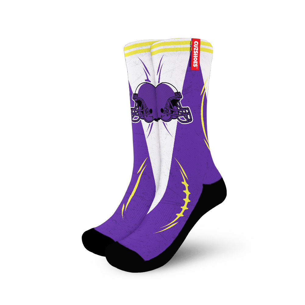 Minnesota Football Team Socks- Cuztomshoes