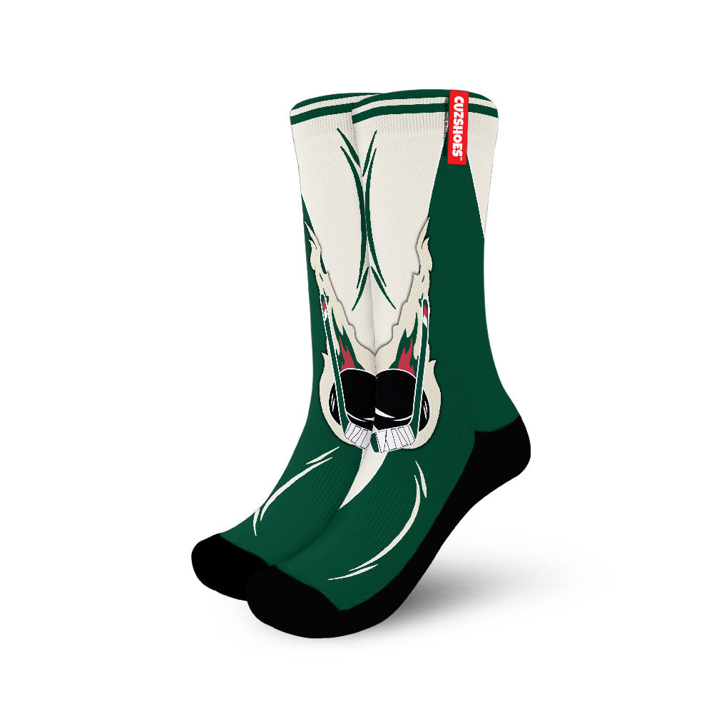 Minnesota Hockey Basketball Team Socks- Cuztomshoes