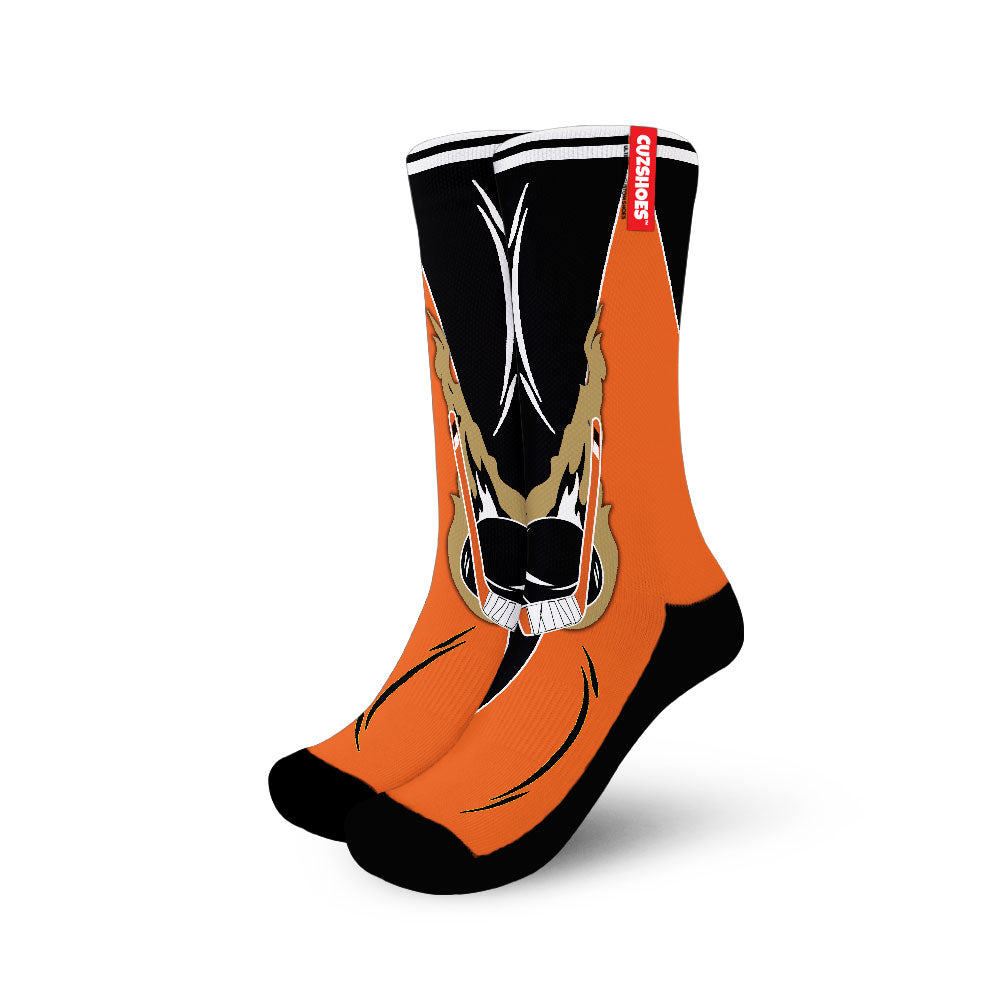 Anaheim Hockey Basketball Team Socks- Cuztomshoes