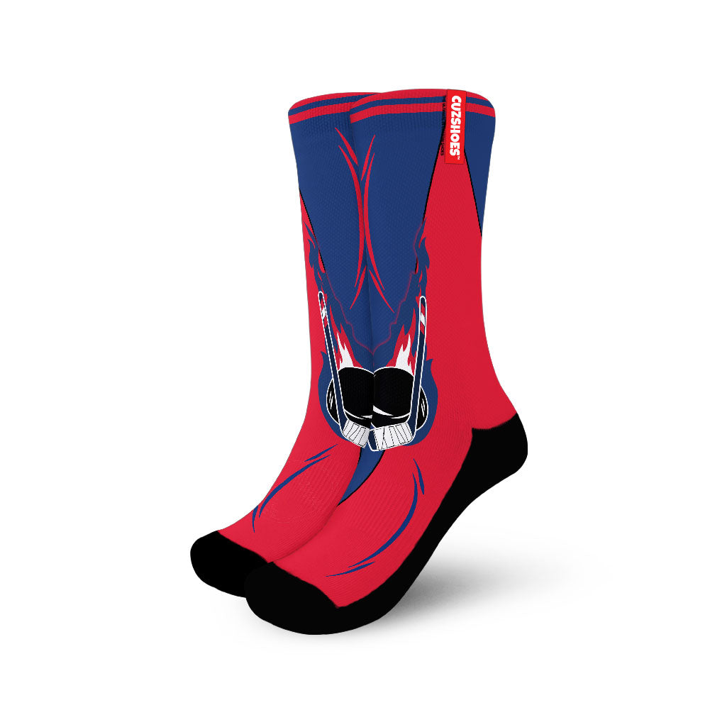 Washington Hockey Basketball Team Socks- Cuztomshoes