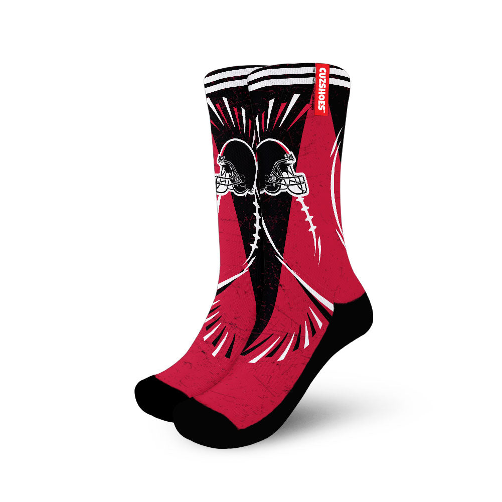 Atlanta Football Team Socks- Cuztomshoes