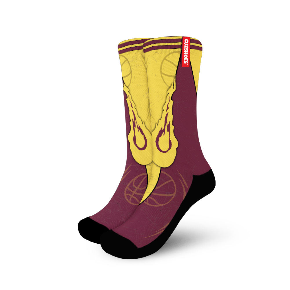 Cleveland Basketball Team Socks- Cuztomshoes