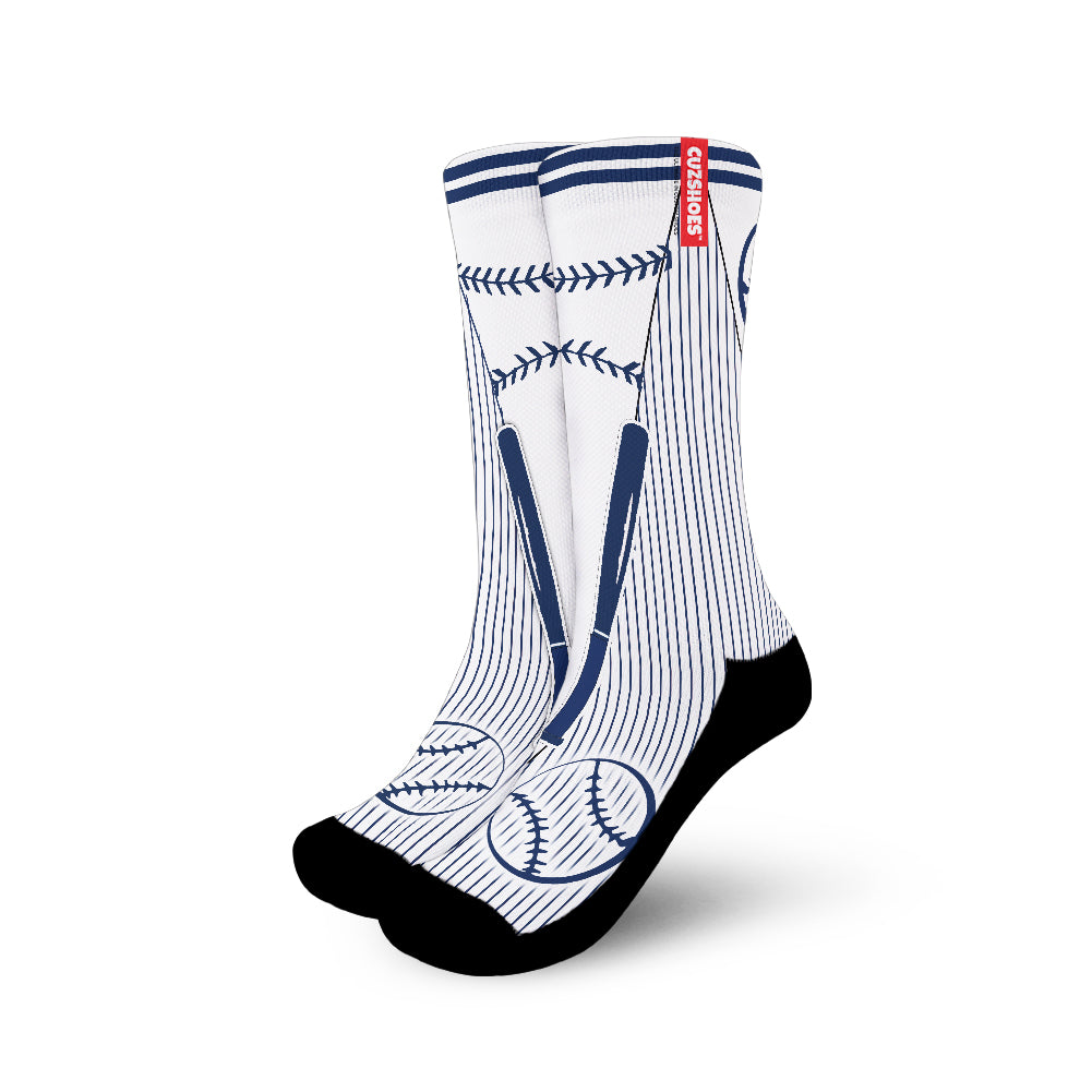 New York Baseball Team Socks- Cuztomshoes