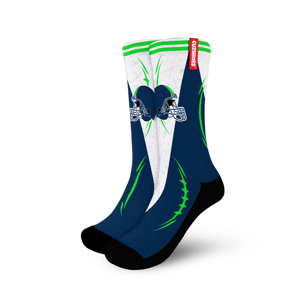 Seattle Football Team Socks- Cuztomshoes