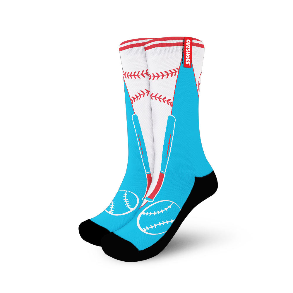Miami Baseball Team Socks- Cuztomshoes