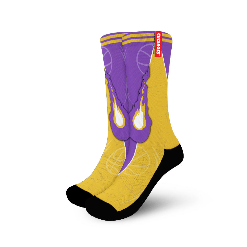 Los Angeles Basketball Team Socks- Cuztomshoes
