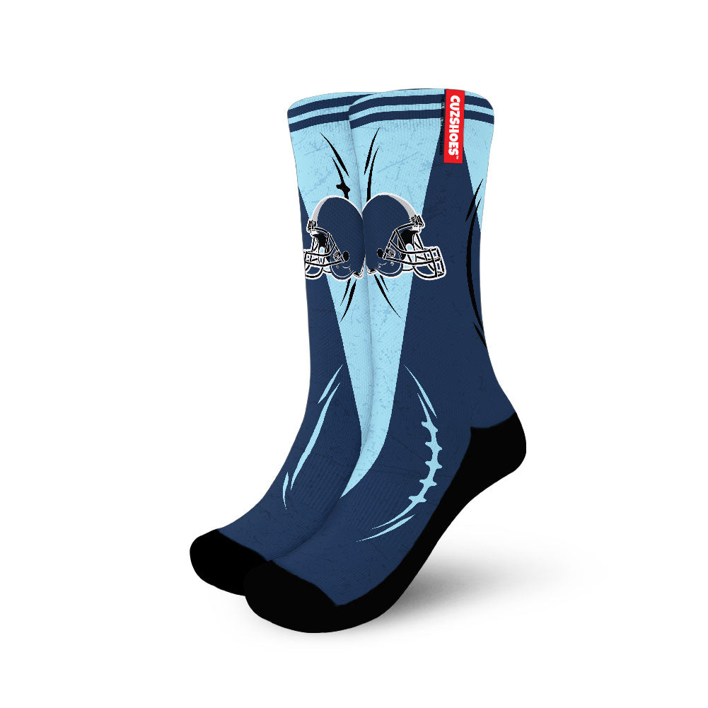 Tennessee Football Team Socks- Cuztomshoes
