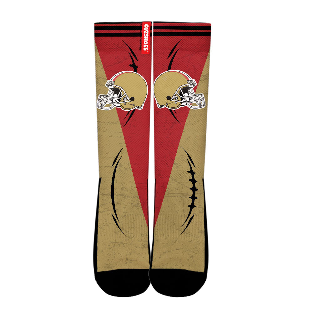 San Francisco Football Team Socks- Cuztomshoes
