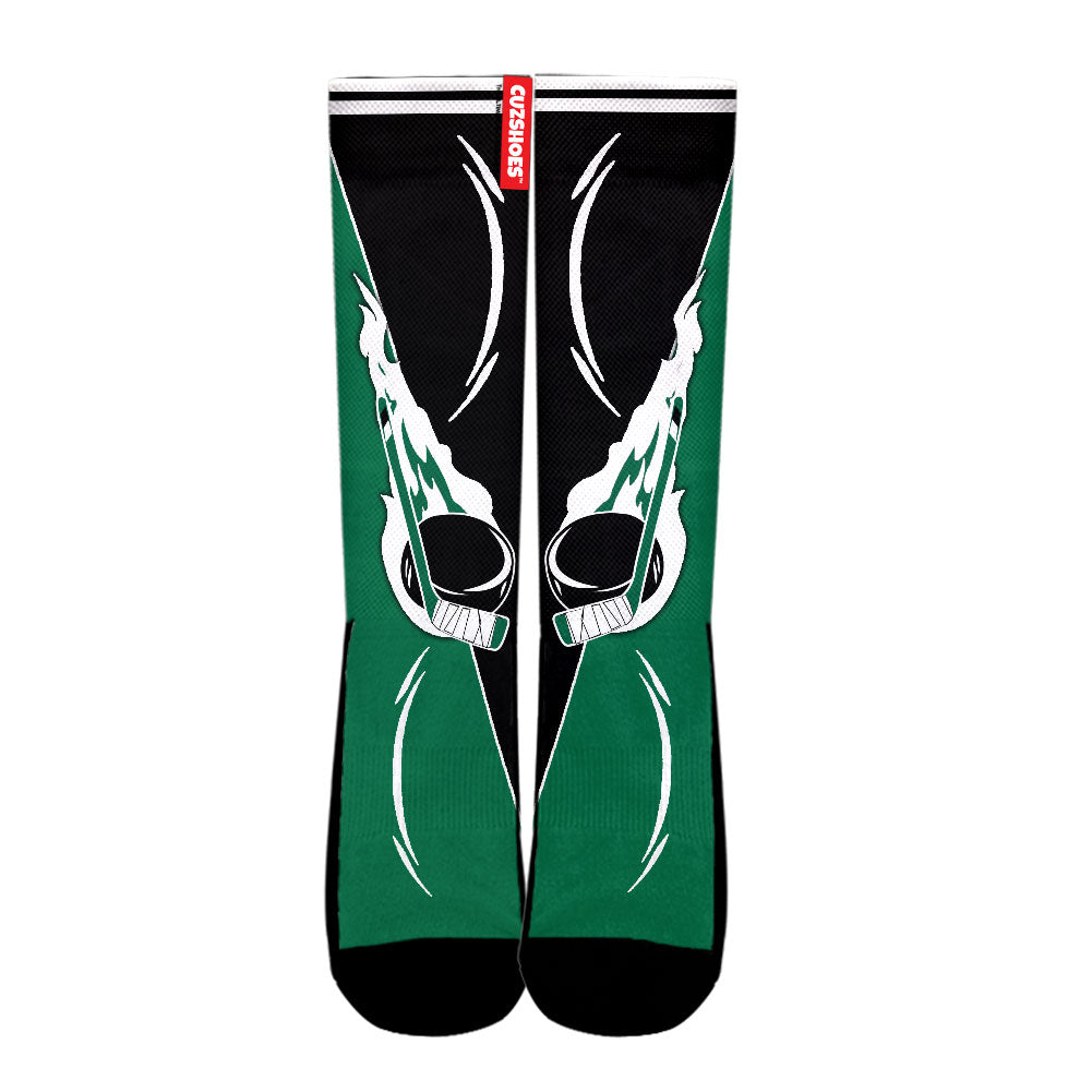 Dallas Hockey Basketball Team Socks- Cuztomshoes