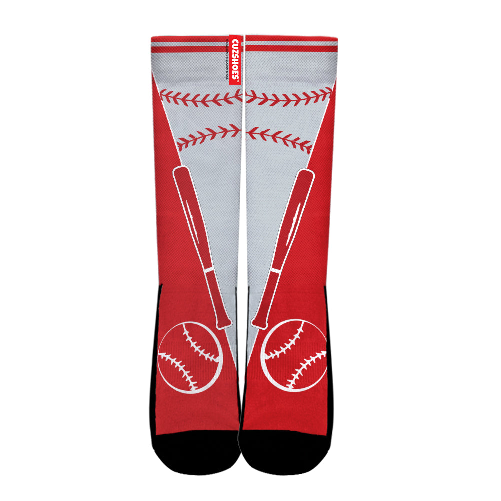 Los Angeles Baseball Team Socks- Cuztomshoes