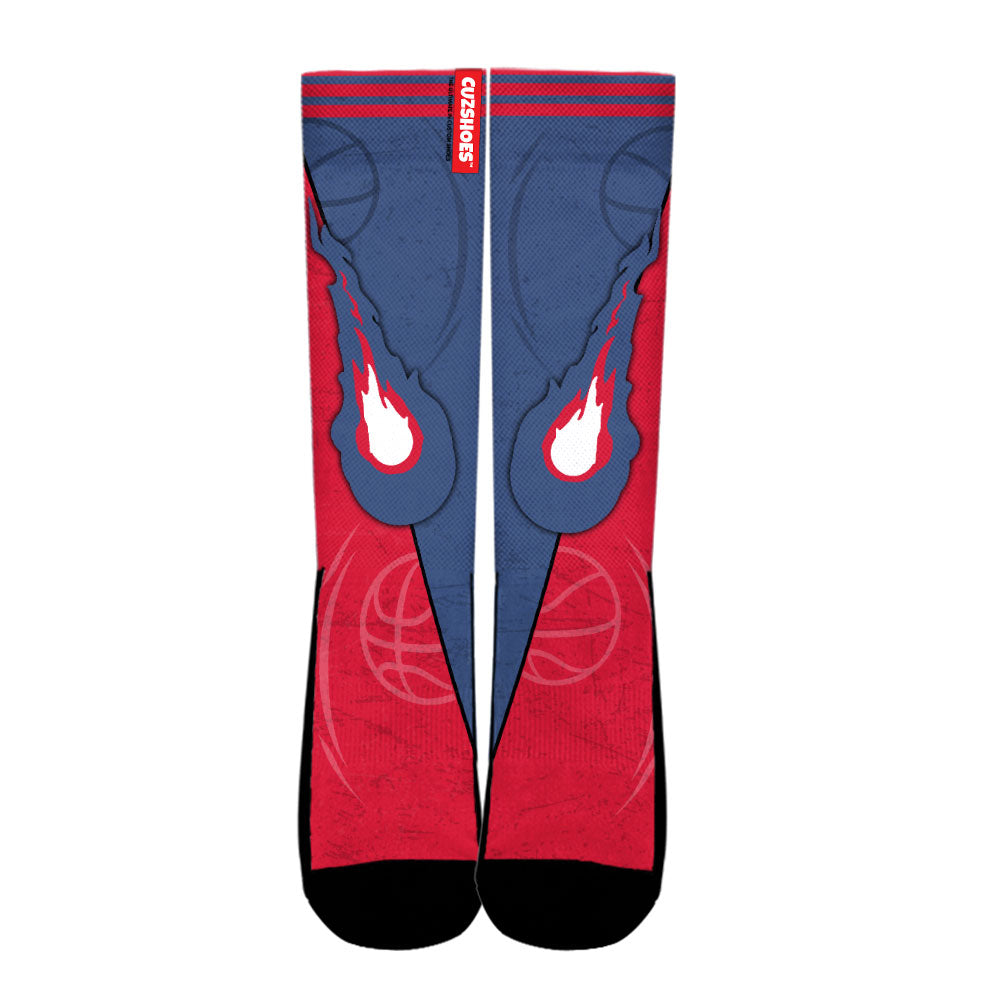 Washington Basketball Team Socks- Cuztomshoes