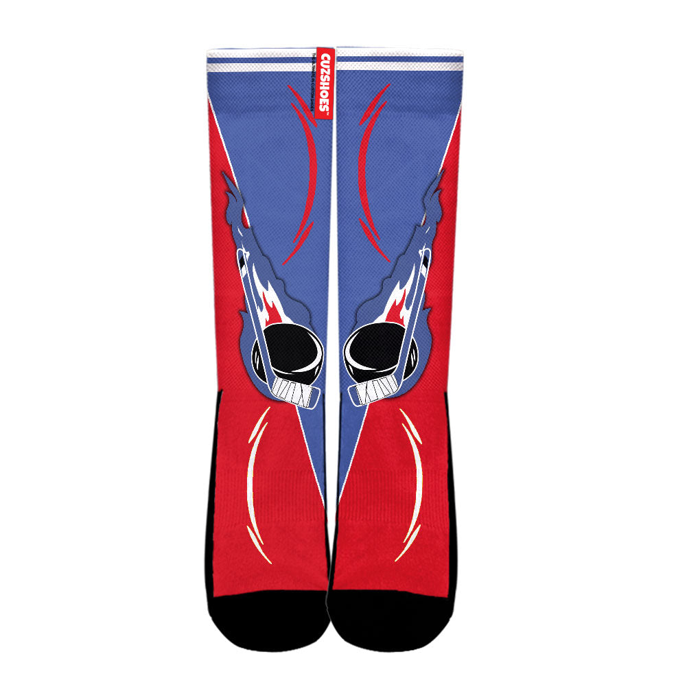Montreal Hockey Basketball Team Socks- Cuztomshoes