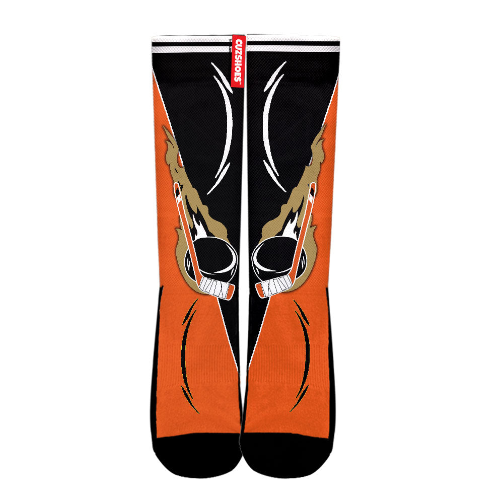 Anaheim Hockey Basketball Team Socks- Cuztomshoes