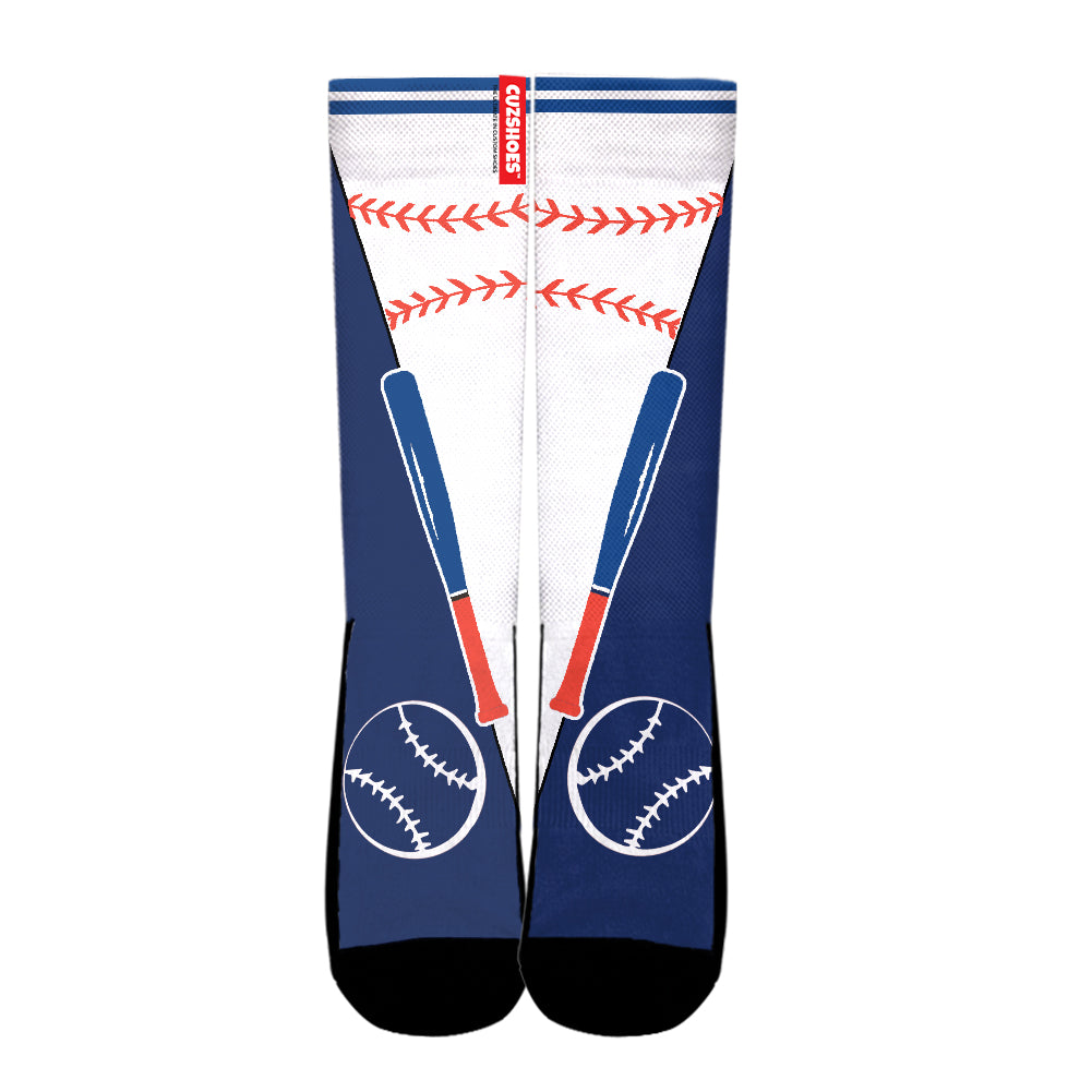Toronto Baseball Team Socks- Cuztomshoes