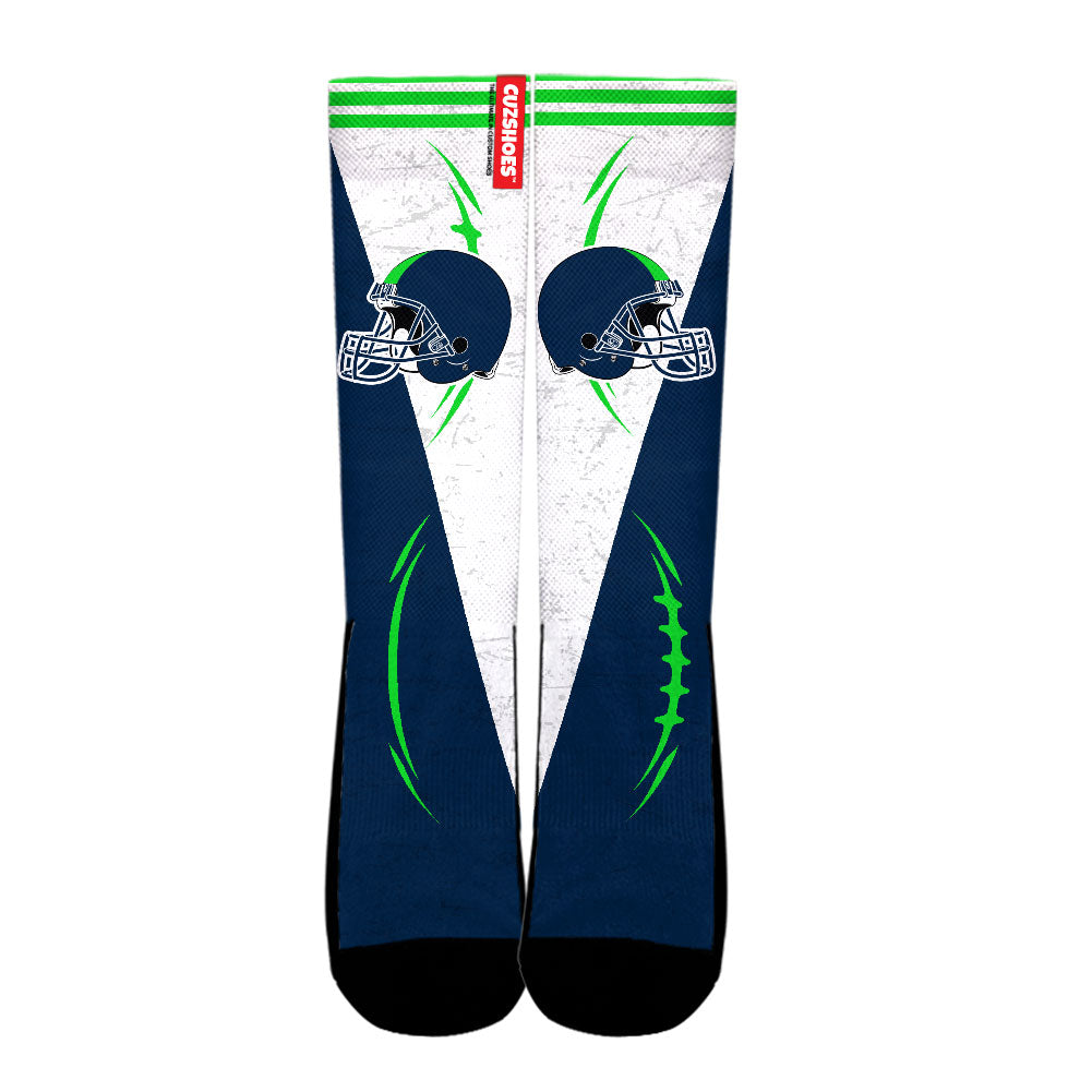 Seattle Football Team Socks- Cuztomshoes