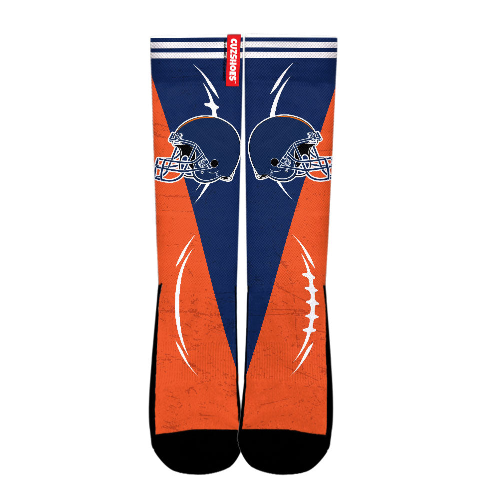 Denver Football Team Socks- Cuztomshoes