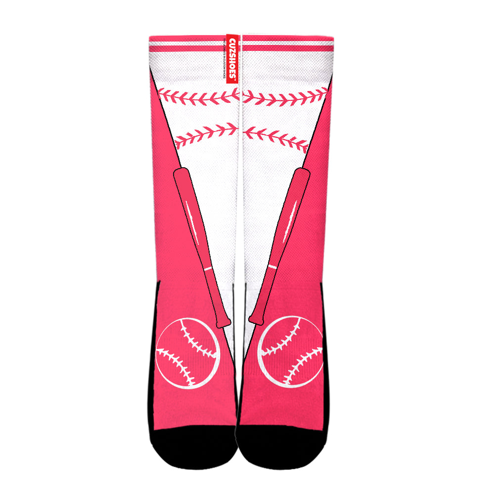 St. Louis Baseball Team Socks- Cuztomshoes