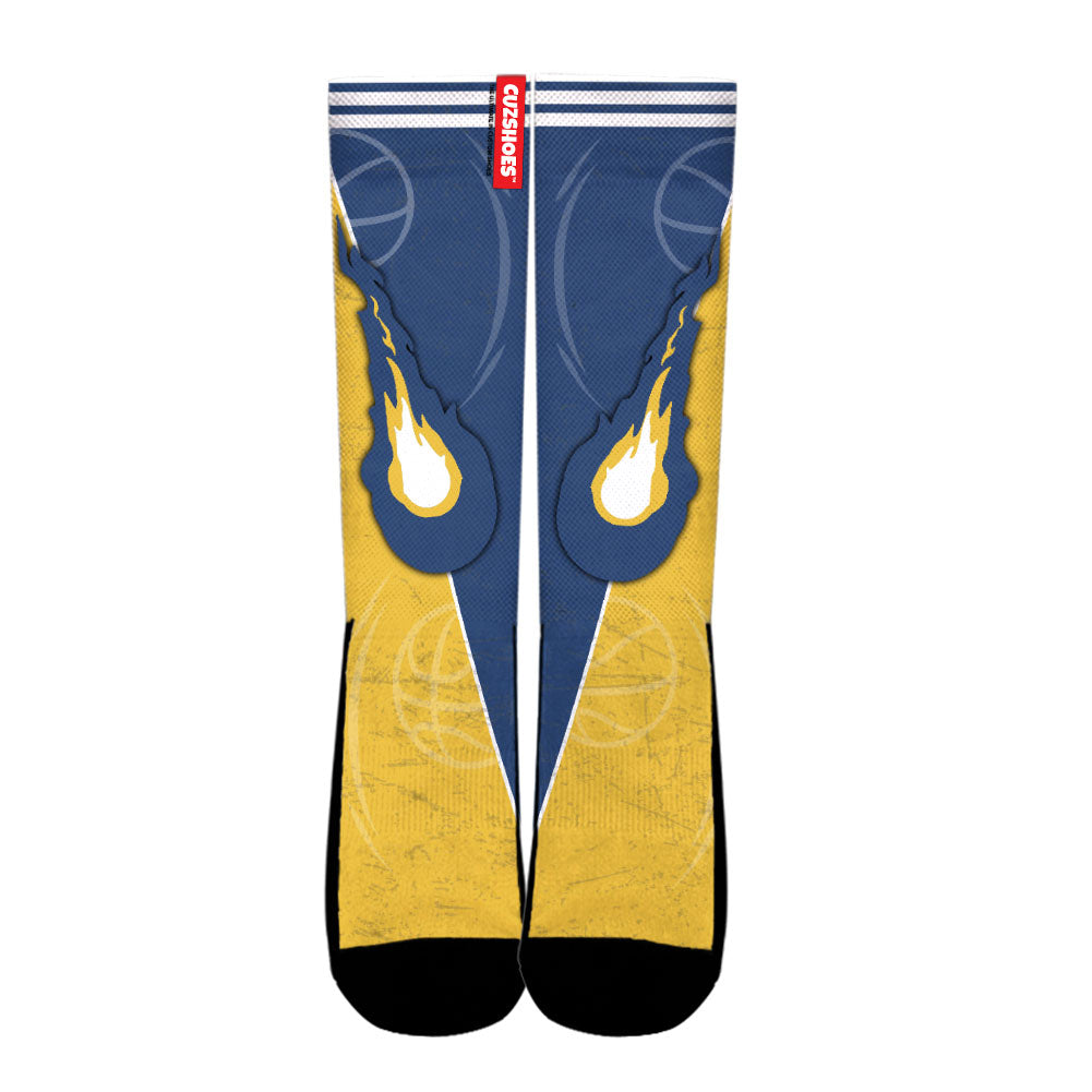 Indiana Basketball Team Socks- Cuztomshoes