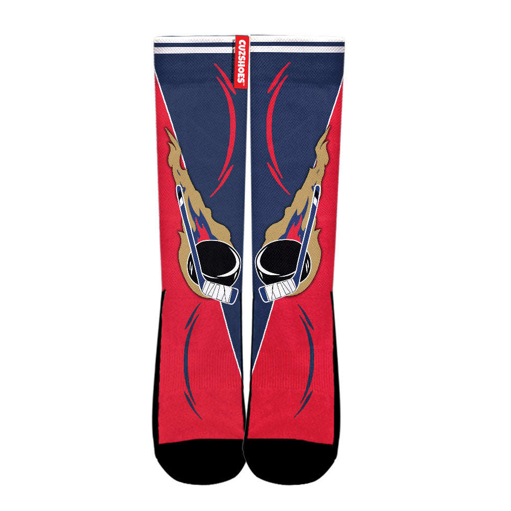 Florida Hockey Basketball Team Socks- Cuztomshoes