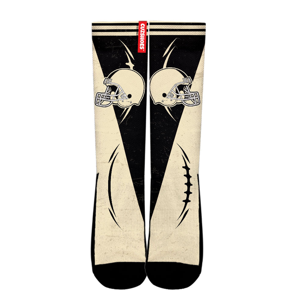 New Orleans Football Team Socks- Cuztomshoes