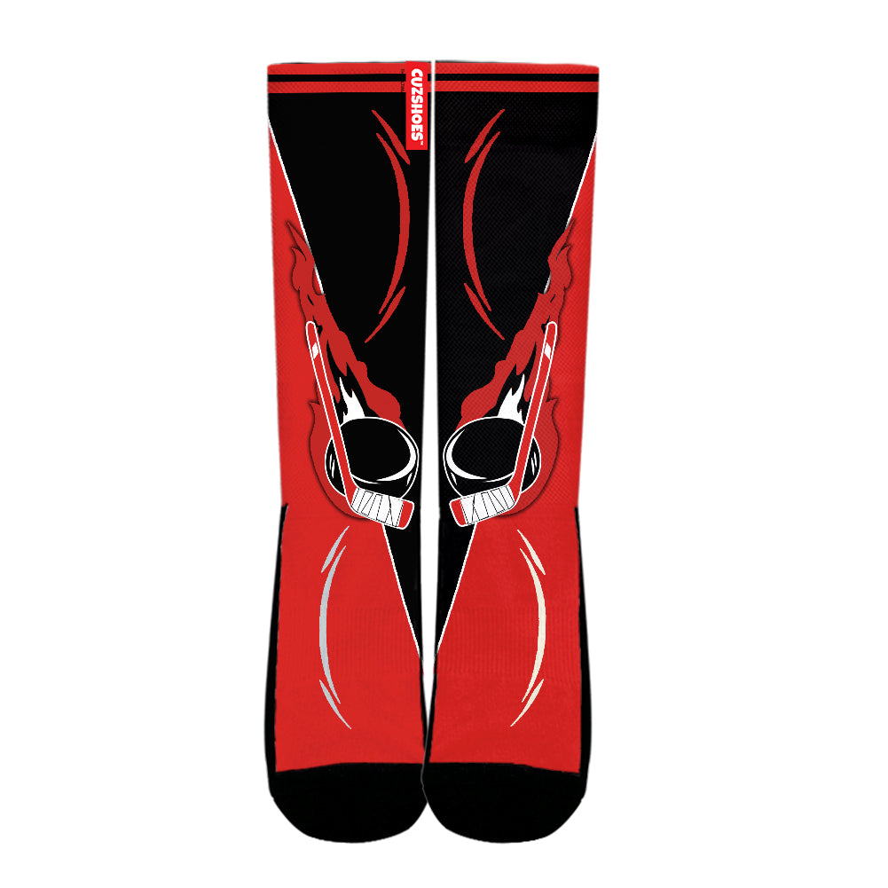 Jersey Hockey Basketball Team Socks- Cuztomshoes