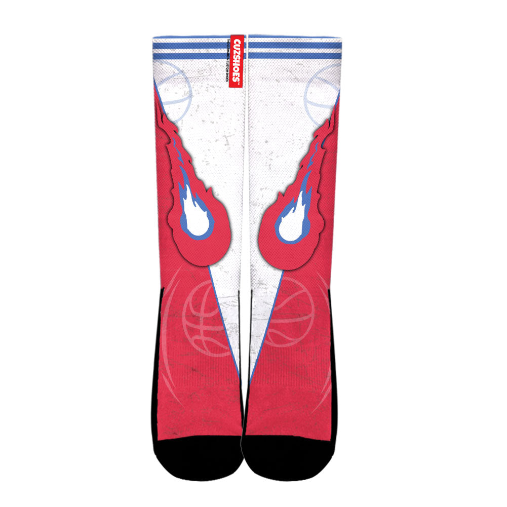 Los Angeles Basketball Team Socks- Cuztomshoes