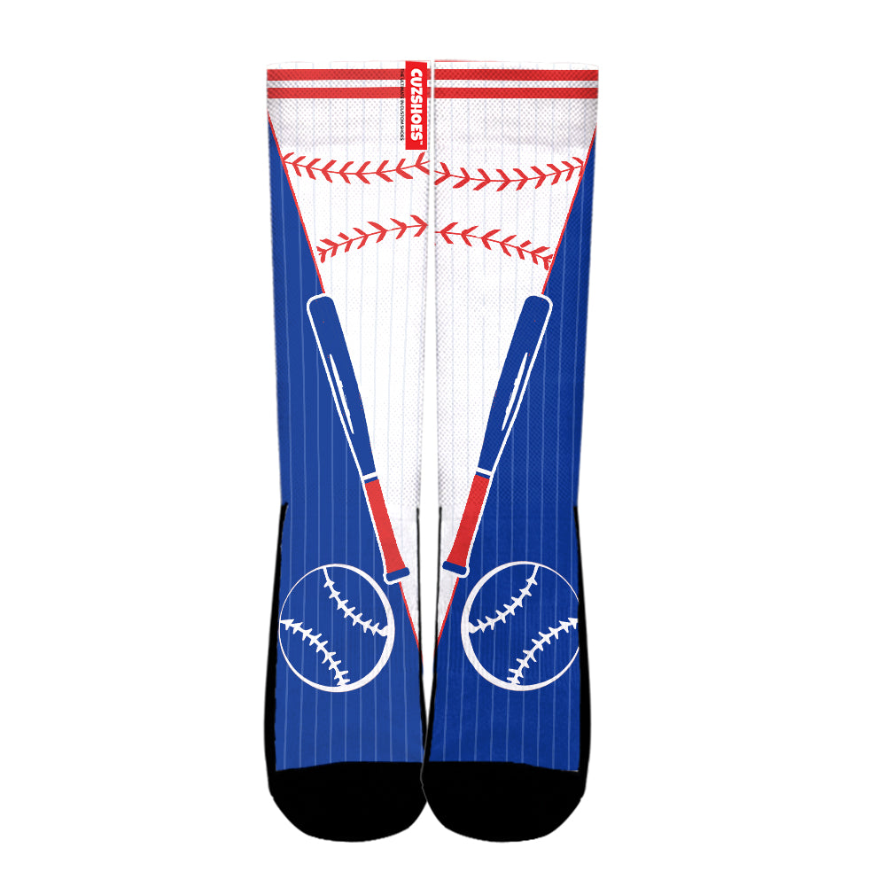 Chicago Baseball Team Socks- Cuztomshoes