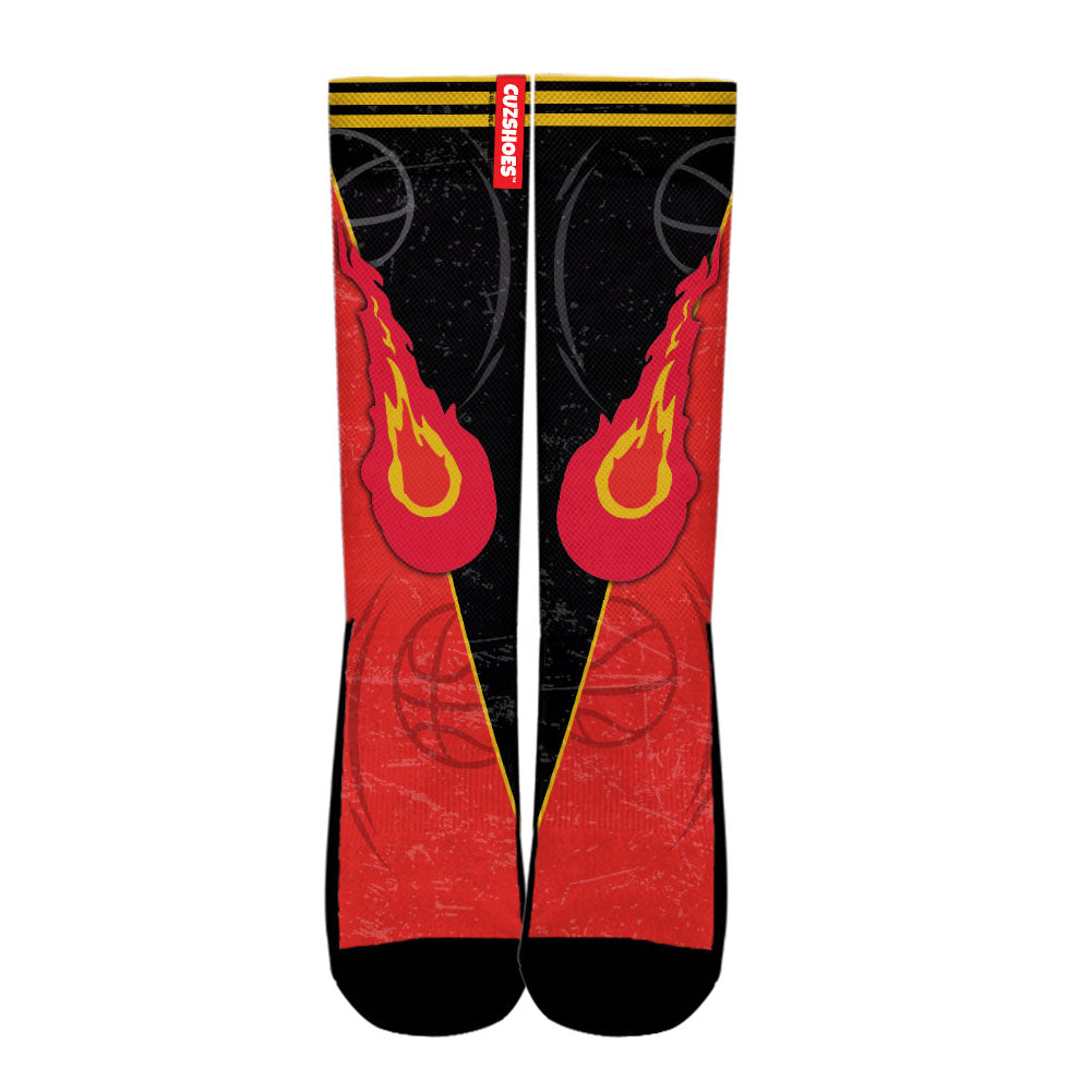 Atlanta Basketball Team Socks- Cuztomshoes