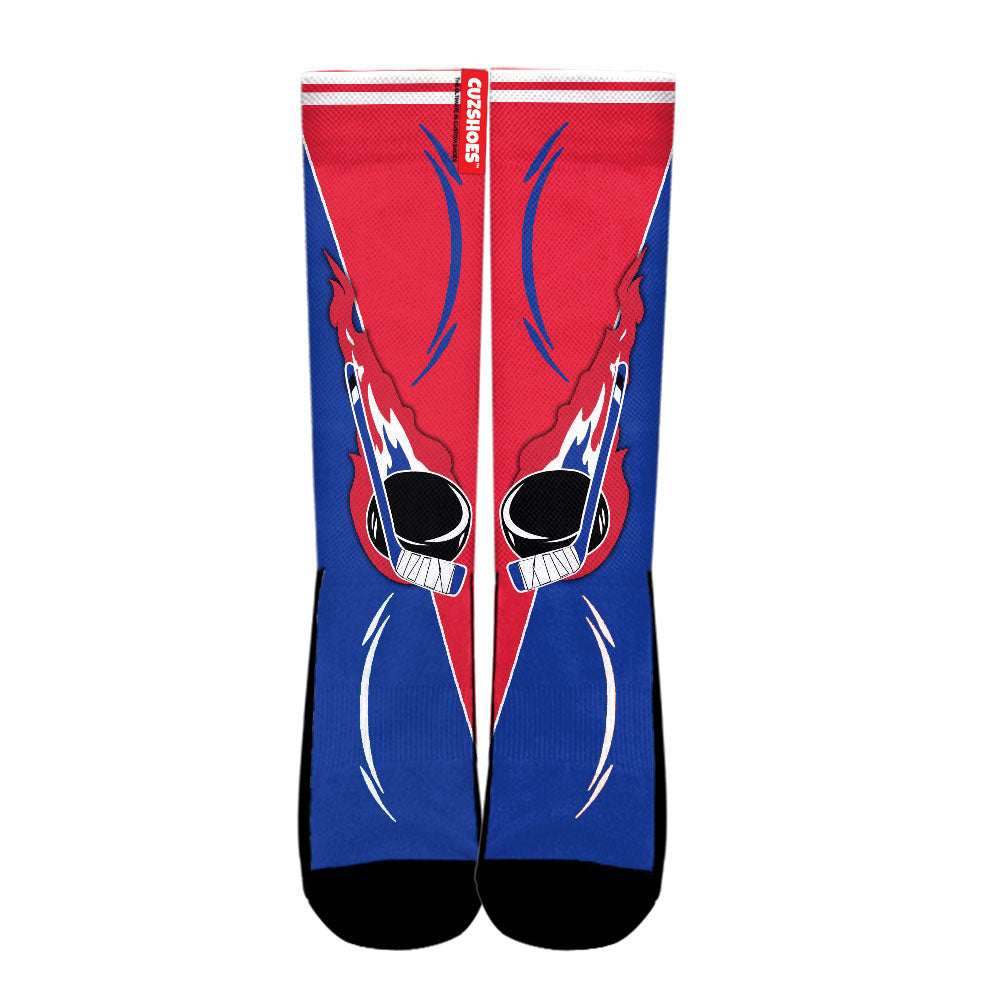 New York Hockey Basketball Team Socks- Cuztomshoes