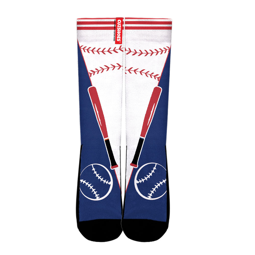 Washington Baseball Team Socks- Cuztomshoes