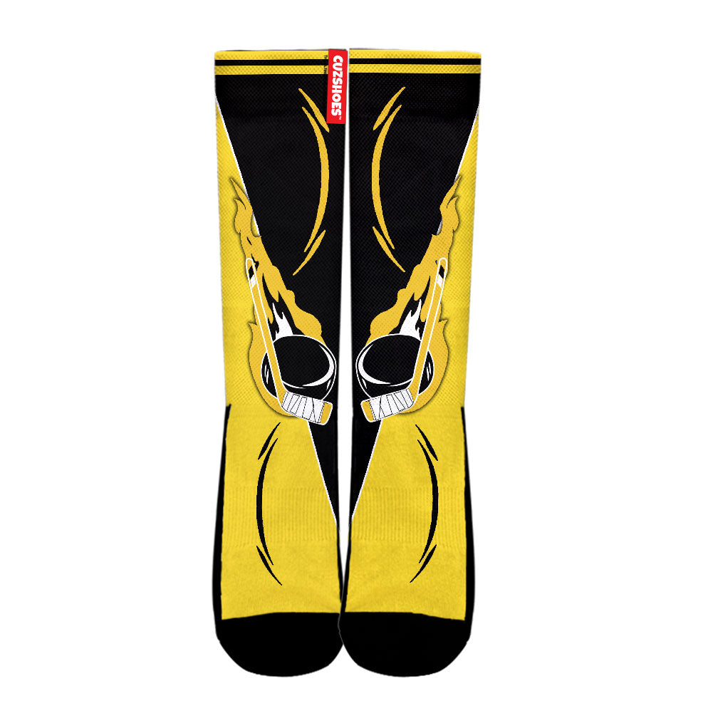 Boston Hockey Basketball Team Socks- Cuztomshoes