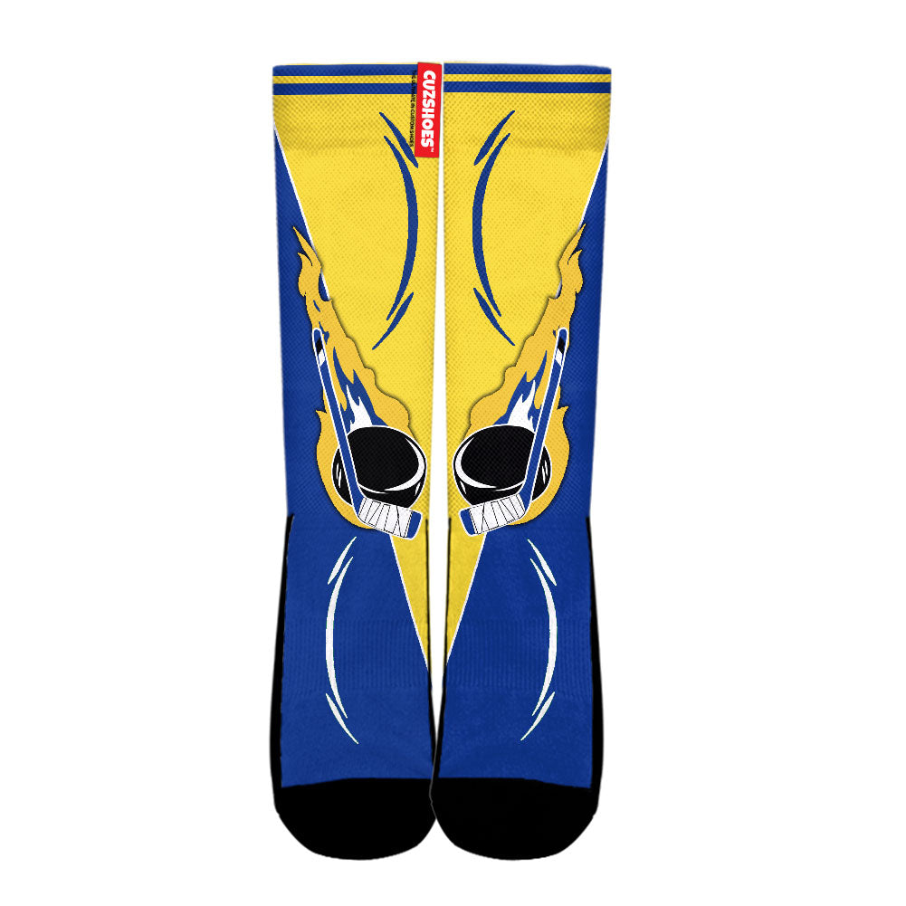 Buffalo Hockey Basketball Team Socks- Cuztomshoes