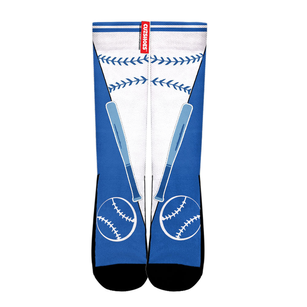 Kansas Baseball Team Socks- Cuztomshoes