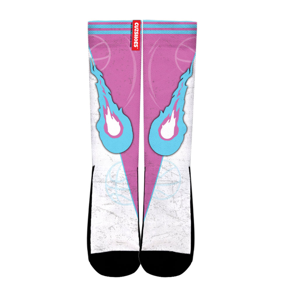 Miami Basketball Team Socks- Cuztomshoes