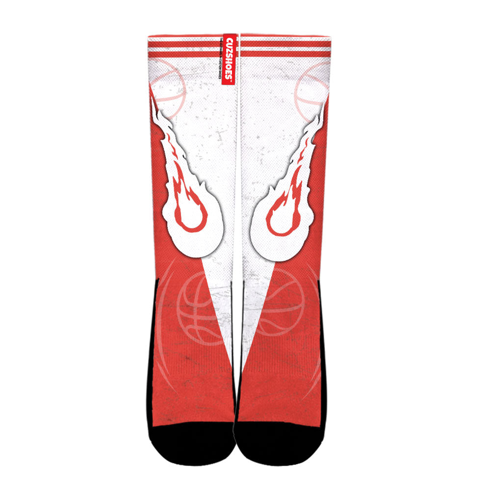Houston Basketball Team Socks- Cuztomshoes