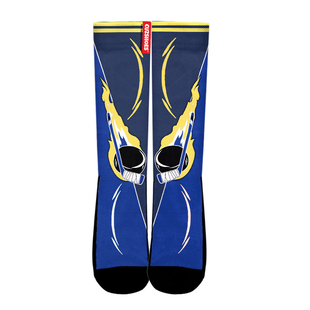 St. Louis Hockey Basketball Team Socks- Cuztomshoes