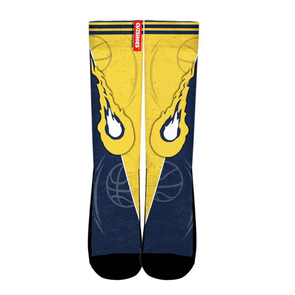Denver Basketball Team Socks- Cuztomshoes