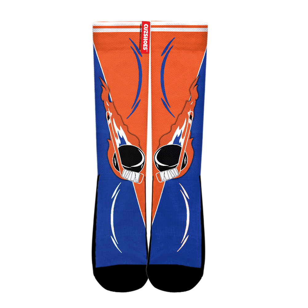 New York Hockey Basketball Team Socks- Cuztomshoes