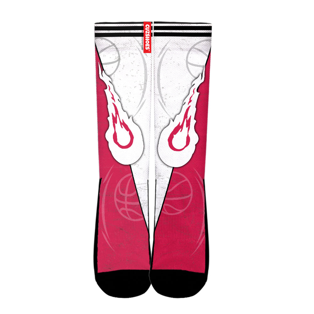 Chicago Basketball Team Socks- Cuztomshoes