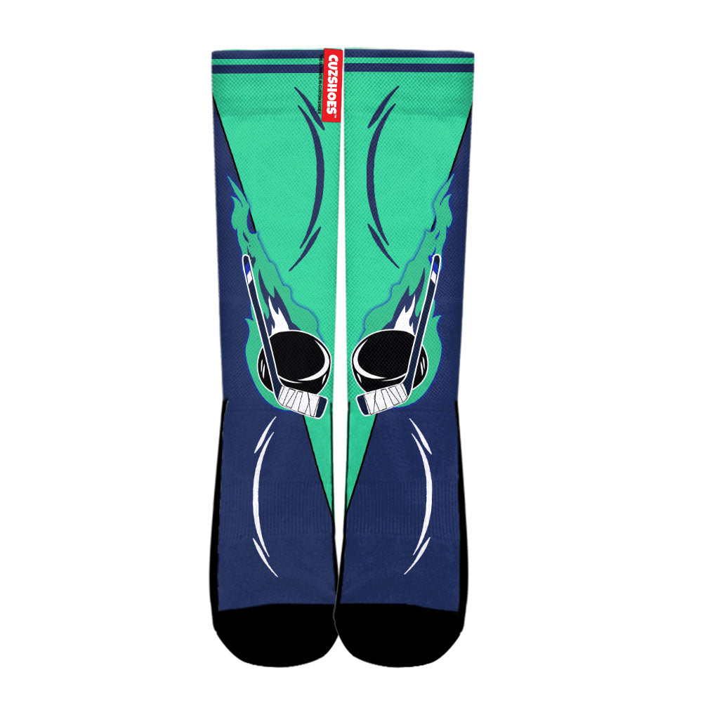 Vancouver Hockey Basketball Team Socks- Cuztomshoes