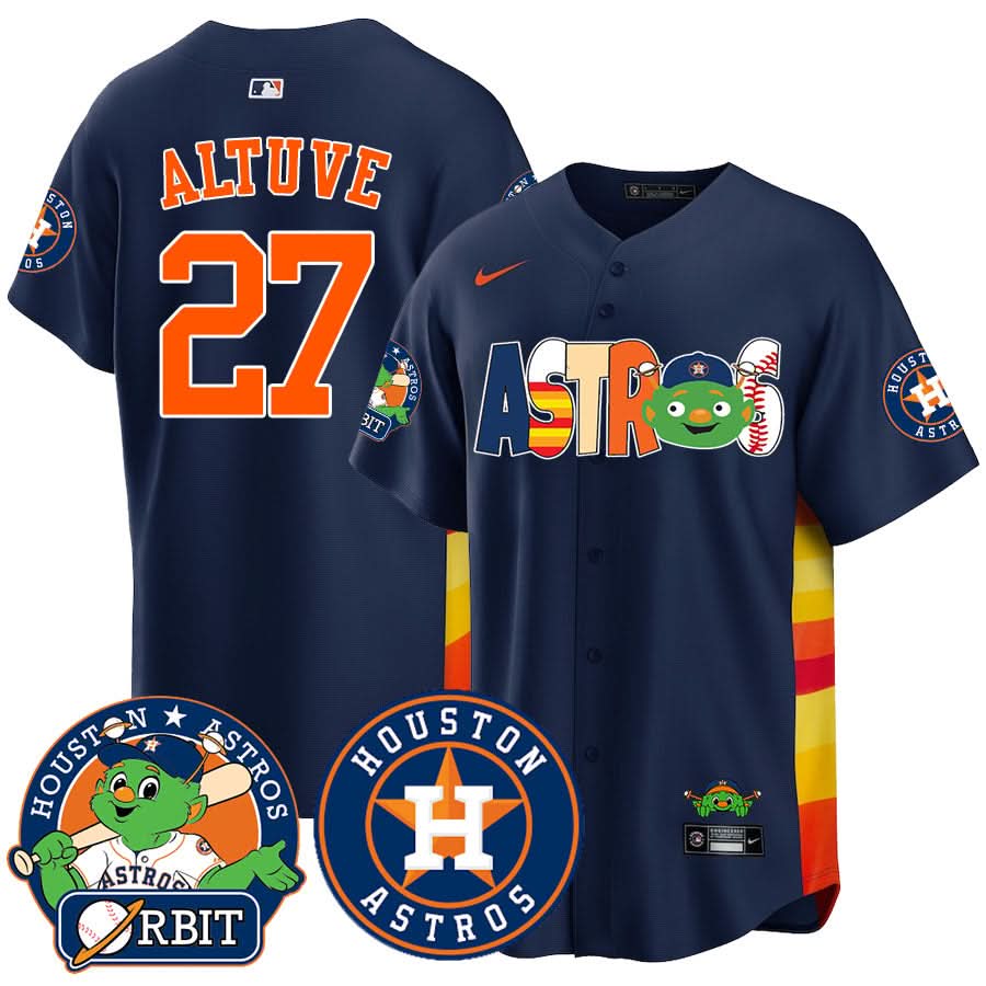 Houston Astros Orbit Vapor Premier Jersey - Stitched