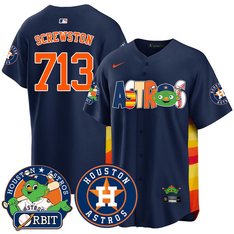 Houston Astros Orbit Vapor Premier Jersey - Stitched