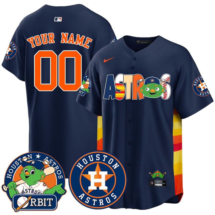 Houston Astros Orbit Vapor Premier Custom Jersey - Stitched