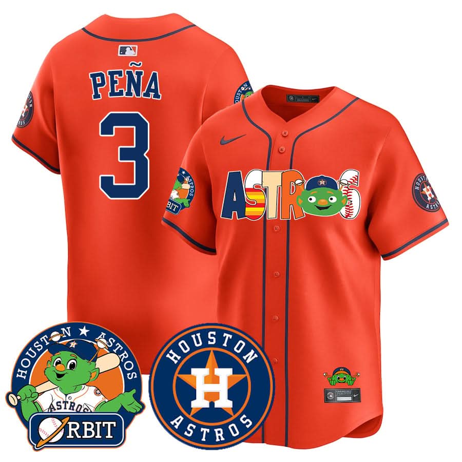 Houston Astros Orbit Vapor Premier Jersey - Stitched