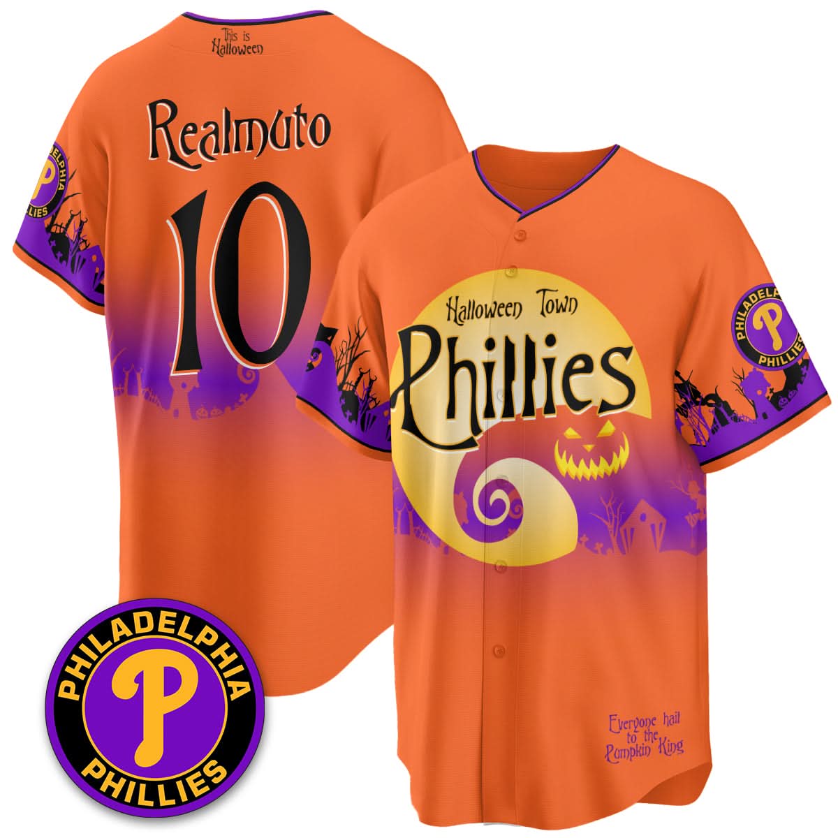 Philadelphia Phillies "Halloween Town" Limited Jersey - Stitched