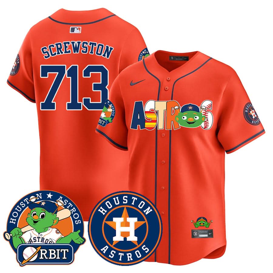 Houston Astros Orbit Vapor Premier Jersey - Stitched