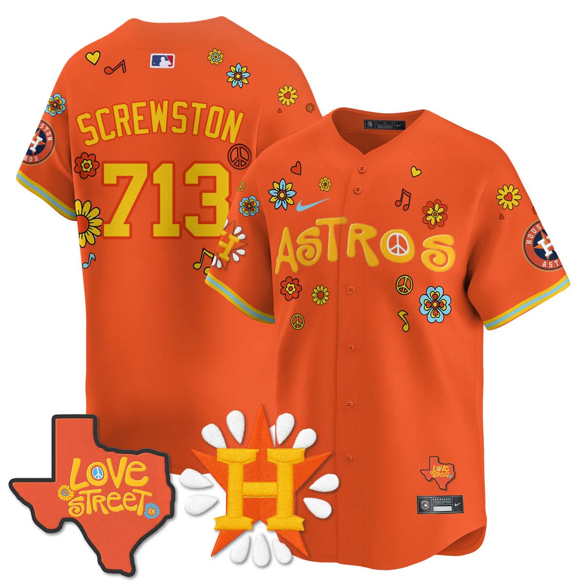 Houston Astros "Love Street" Limited Jersey - Stitched