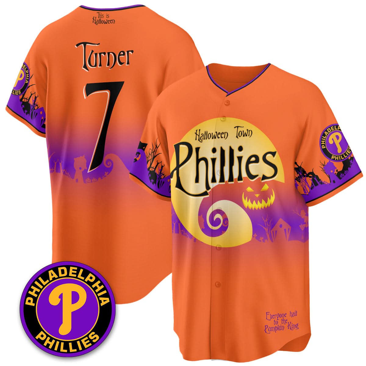 Philadelphia Phillies "Halloween Town" Limited Jersey - Stitched
