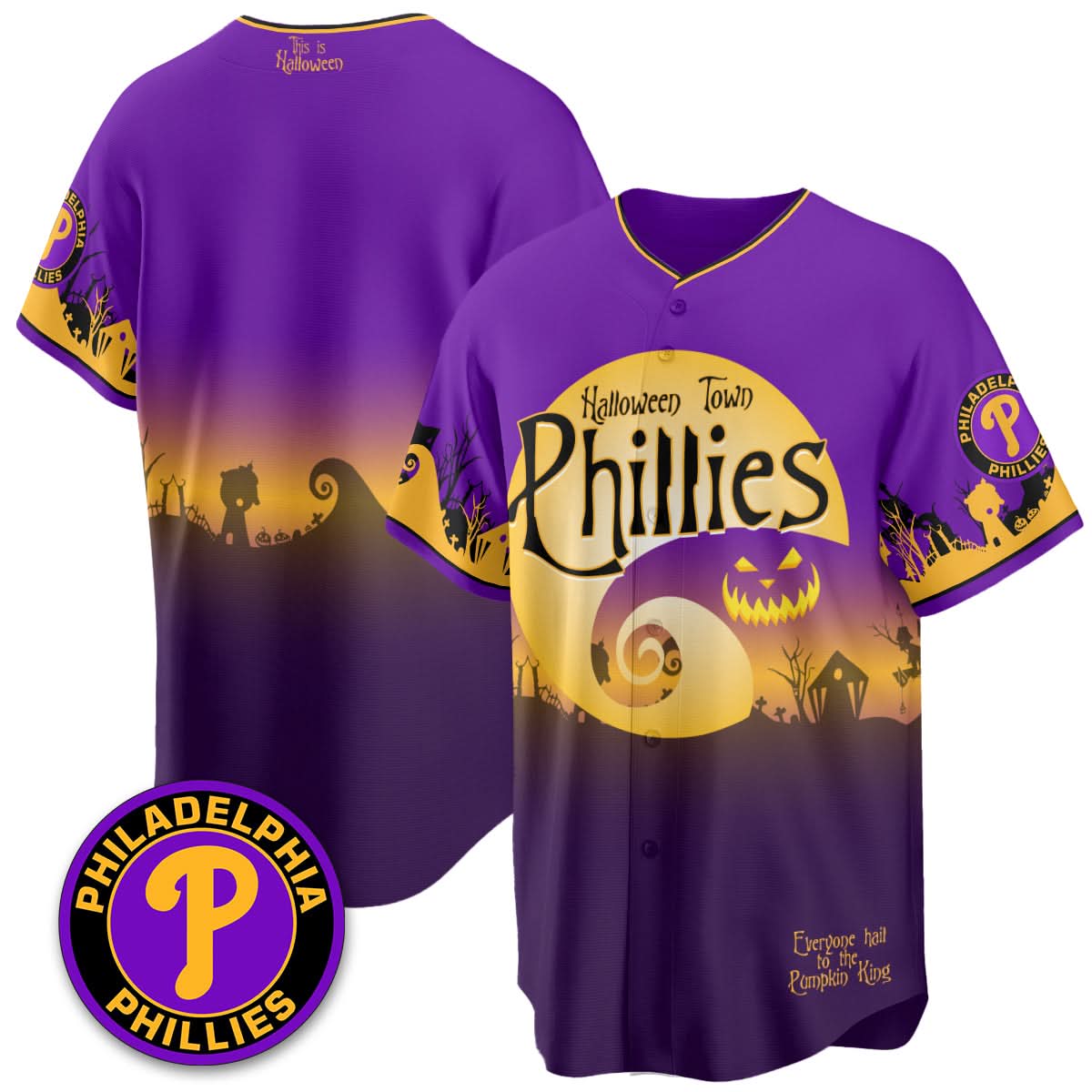 Philadelphia Phillies "Halloween Town" Limited Jersey - Stitched