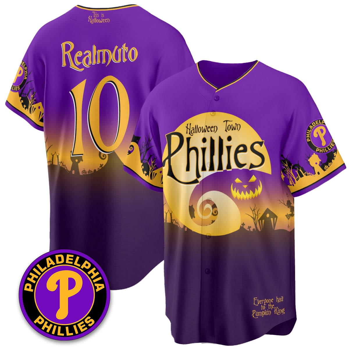 Philadelphia Phillies "Halloween Town" Limited Jersey - Stitched